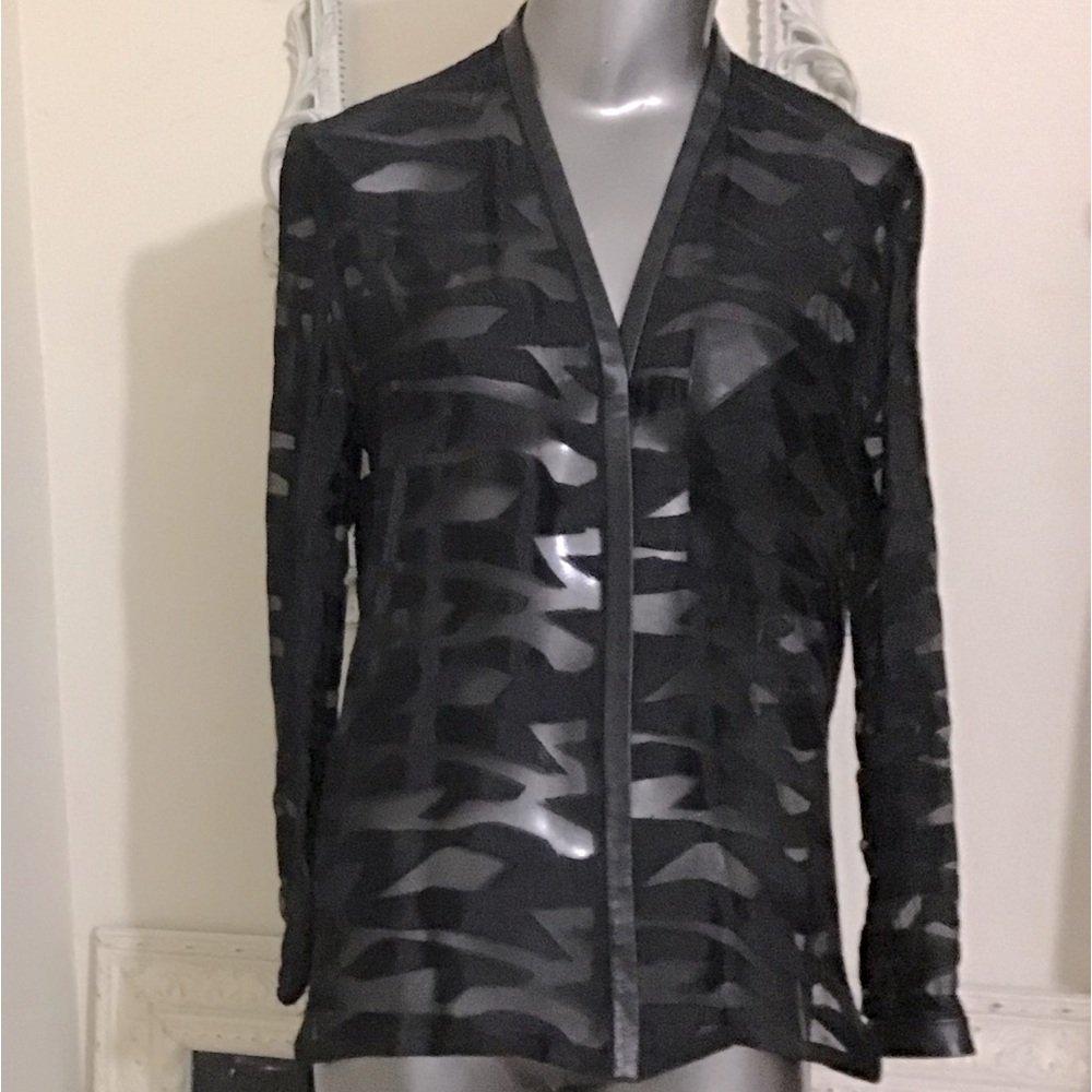 Helmut Lang Silk Mesh Blouse